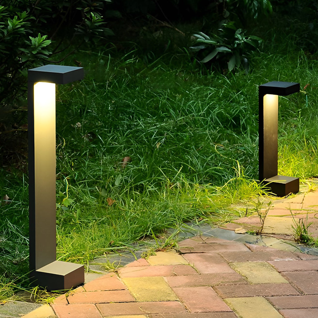 Contemporary Rectangular COB Pathway Lights Waterproof Outdoor Garden Illumination-Lighom
