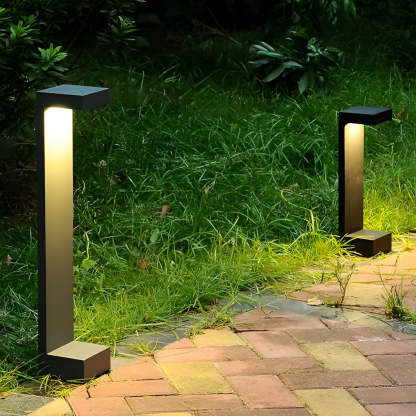 Contemporary Rectangular COB Pathway Lights Waterproof Outdoor Garden Illumination-Lighom