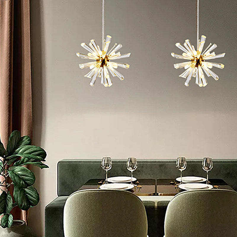 Glass Dandelions Fireworks Flower Three Step Dimming Nordic Pendant Lights-Lighom