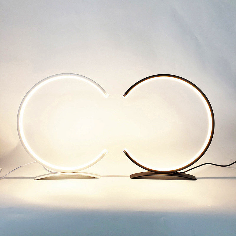 3/4 Circle Touch LED Modern Accent Lamp