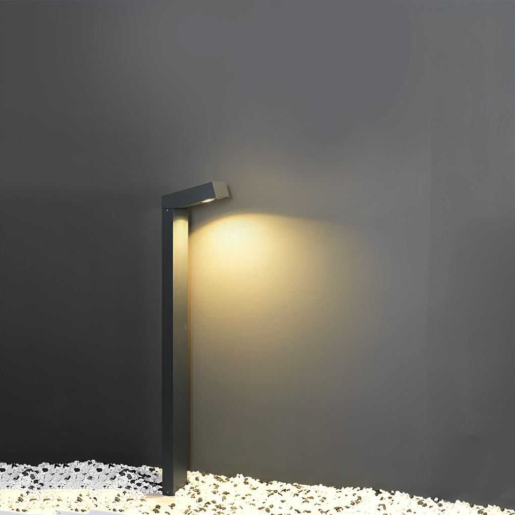 Waterproof IP65 Minimalist Aluminum Black Modern Outdoor Pathway Lights-Lighom