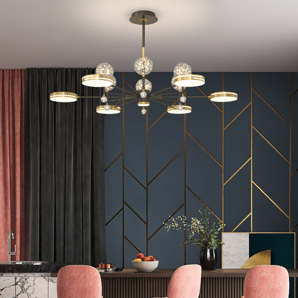 Round Star Ball Dimmable Modern Ceiling Light