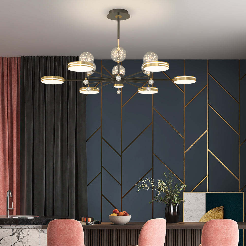 Round Star Ball Dimmable Modern Ceiling Light
