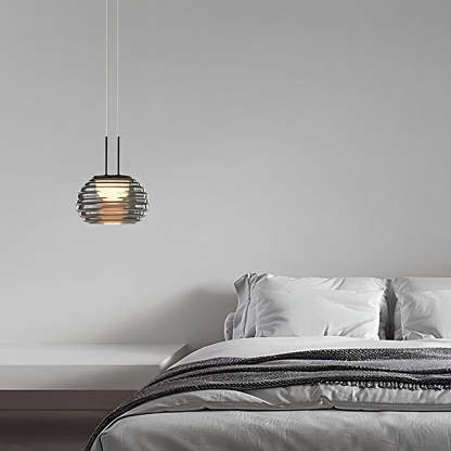 Glass Ball LED Smoke Gray Nordic Island Pendant