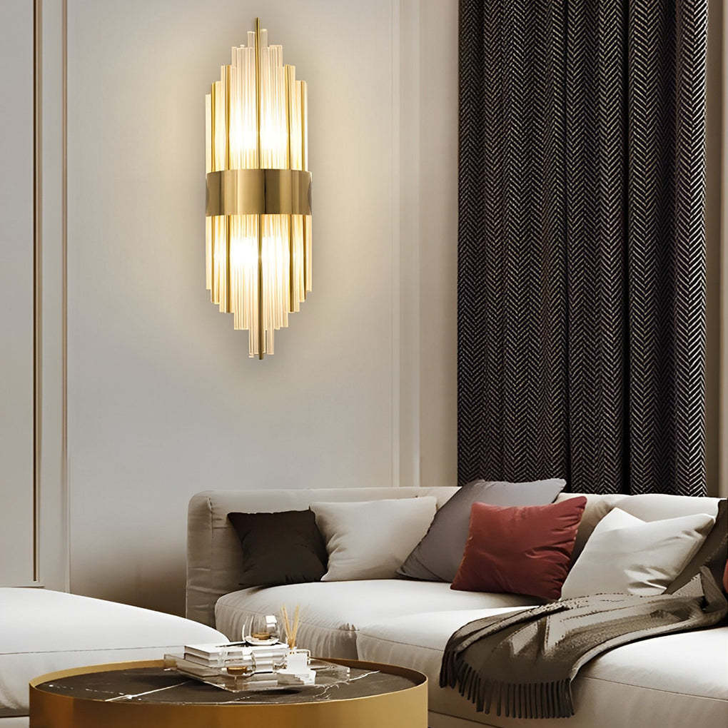 Simple Luxury Three Step Dimming LED Post-Modern Crystal Wall Lights Fixture-Lighom