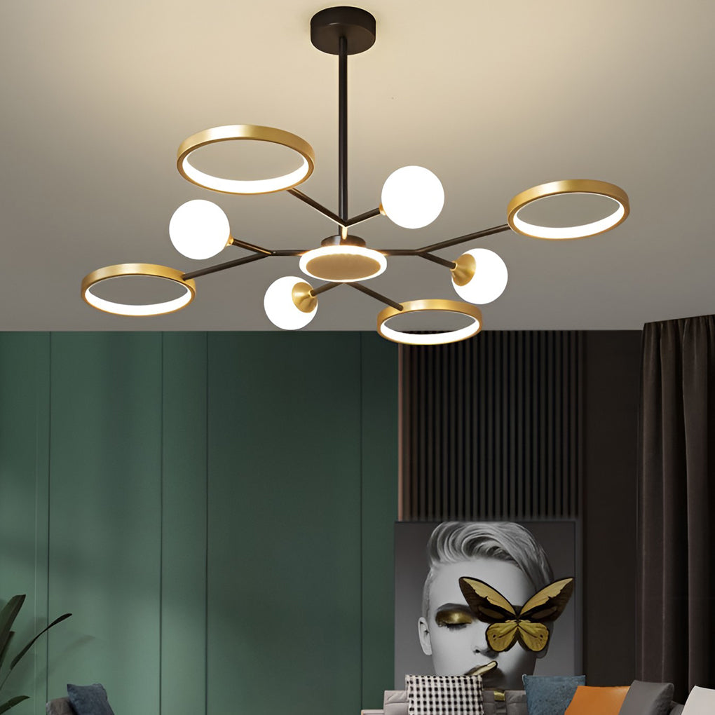 Circle LED Modern Pendant Ceiling Chandelier