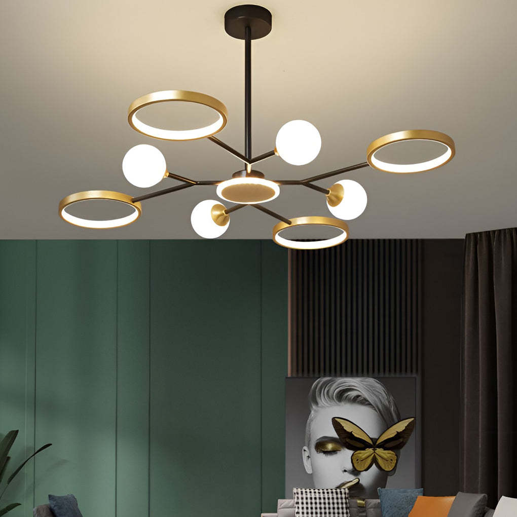 Circle LED Modern Pendant Ceiling Chandelier