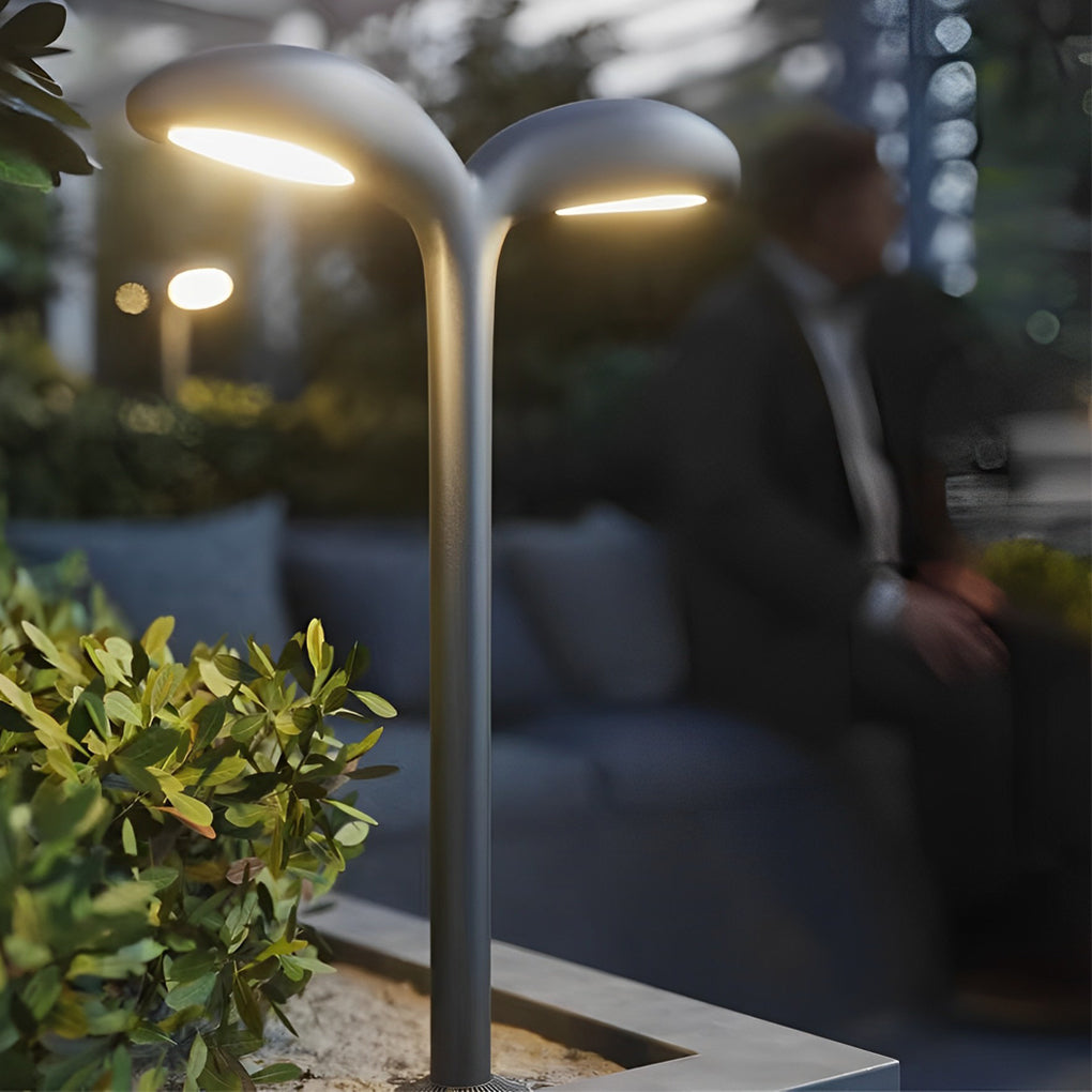 Aluminum 2-Light LED Warm Light Outdoor Landscape Pathway Lights-Lighom