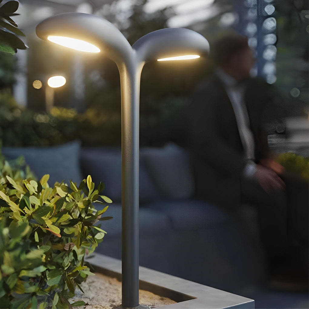 Aluminum 2-Light LED Warm Light Outdoor Landscape Pathway Lights-Lighom