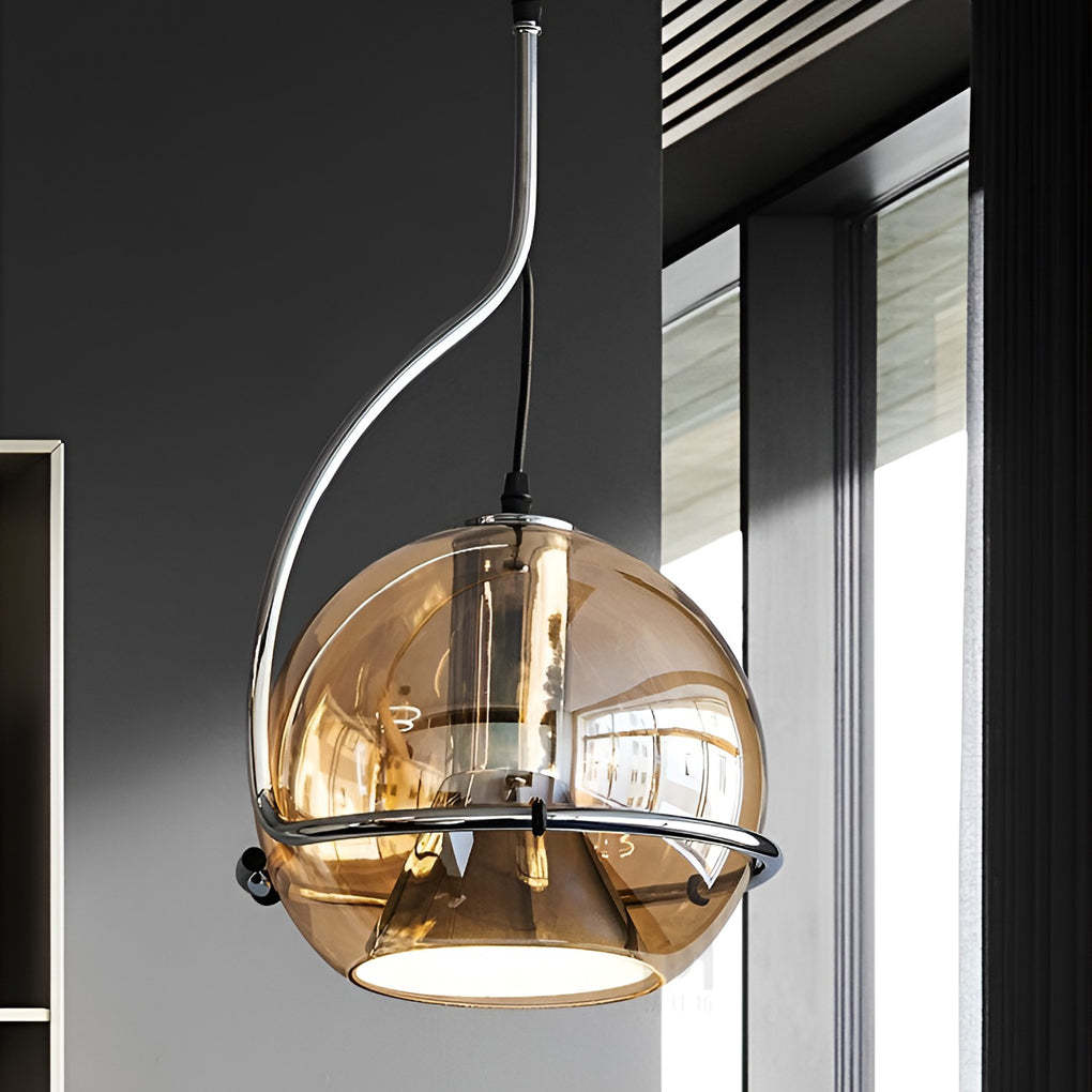Glass Ball Modern Island Pendant