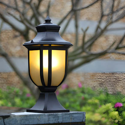 Retro Minimalist Waterproof Aluminum European-style Pillar Lamp Post Lights-Lighom