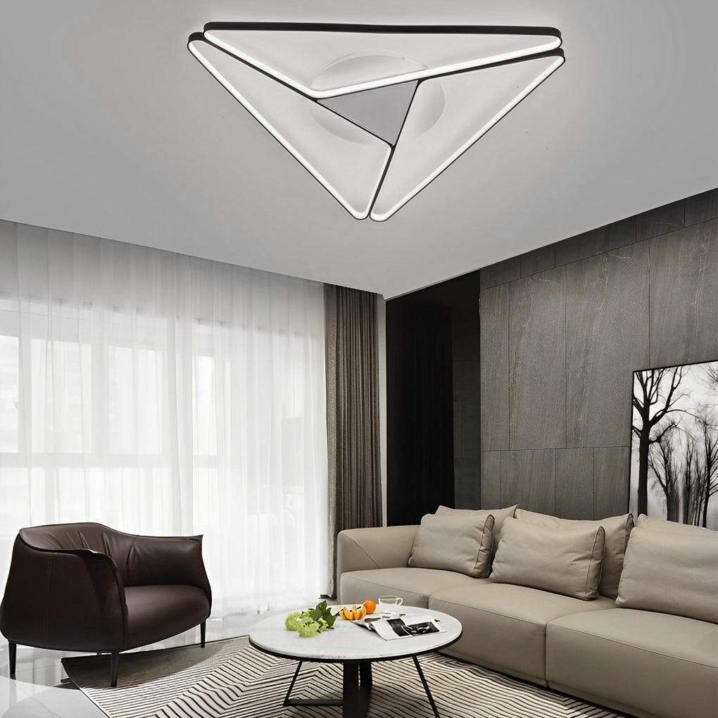 Geometric Design LED Modern Ceiling Lights Flush Mount Ceiling Lamp-Lighom