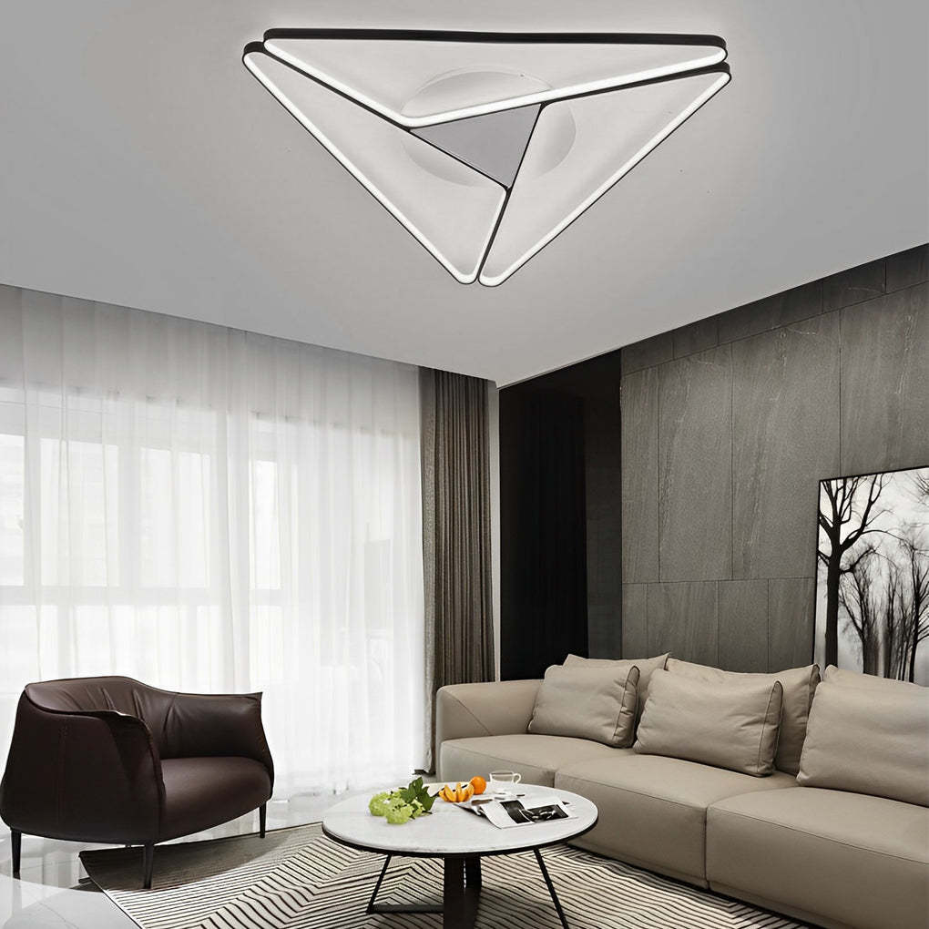 Geometric Design LED Modern Ceiling Lights Flush Mount Ceiling Lamp-Lighom