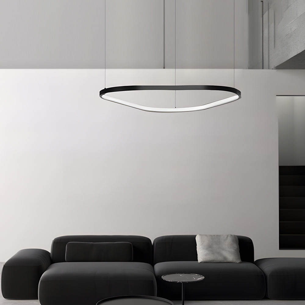 Black Triangle Ring Chandelier