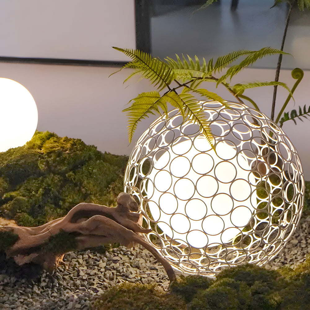 1-Light Solar Dandelion Sphere Garden Stakes Outdoor Lights-Lighom