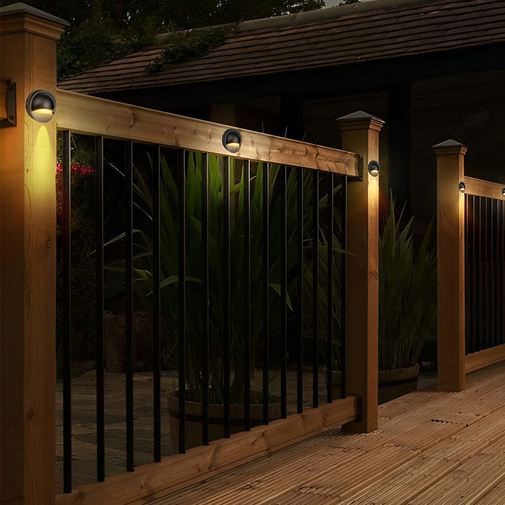 Hallf Moon 12-36V Low Voltage LED Deck Downward Lighting Wall Mounted Step Lights-Lighom