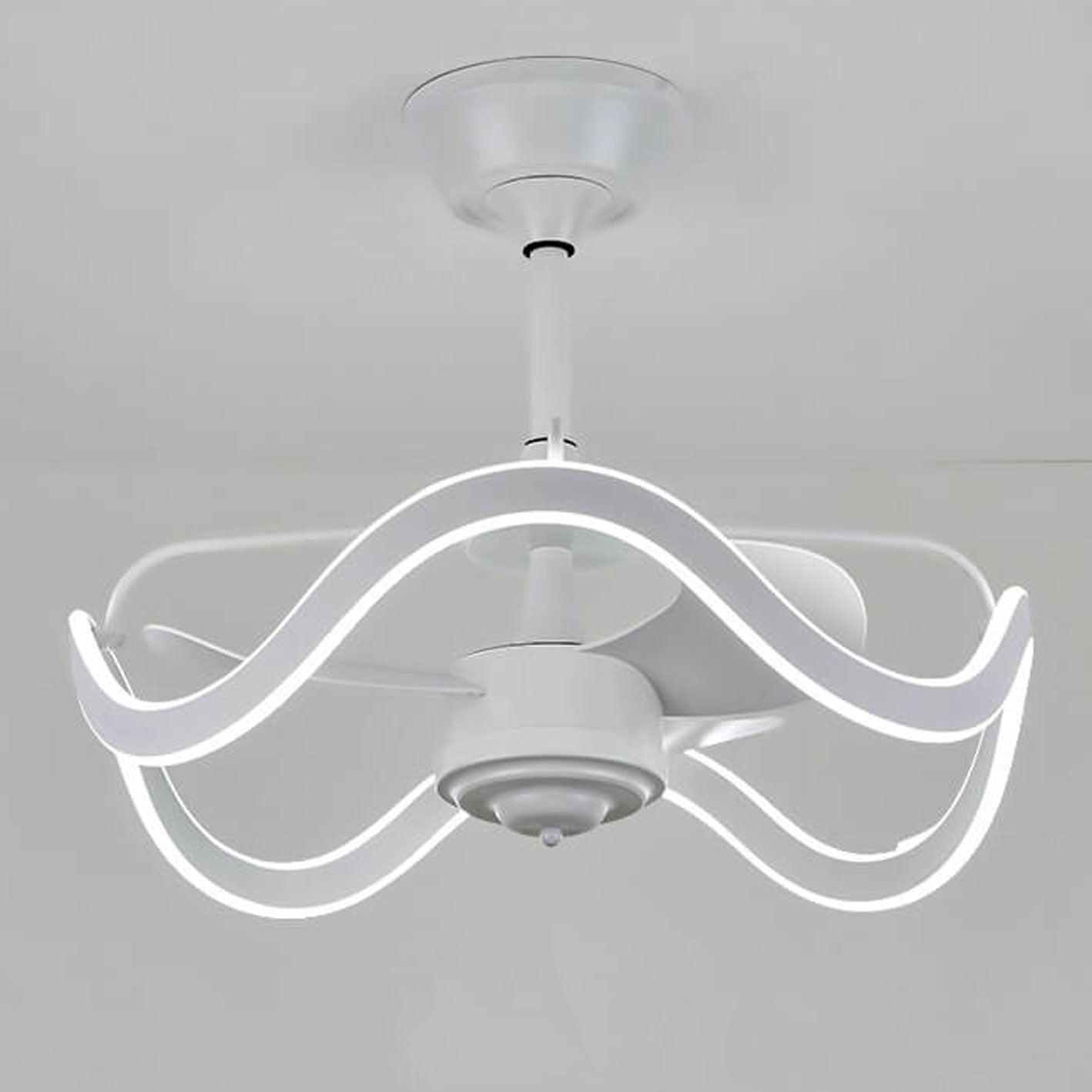 Modern Circular Silent Inverter Ceiling Fan Light