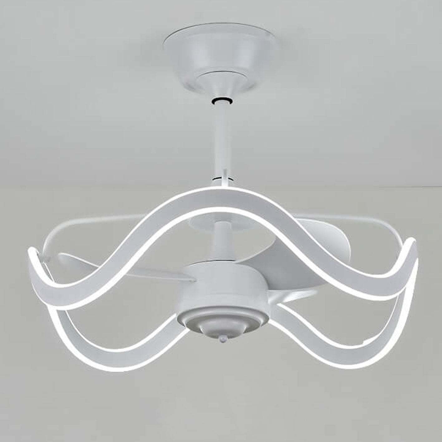 Modern Circular Silent Inverter Ceiling Fan Light