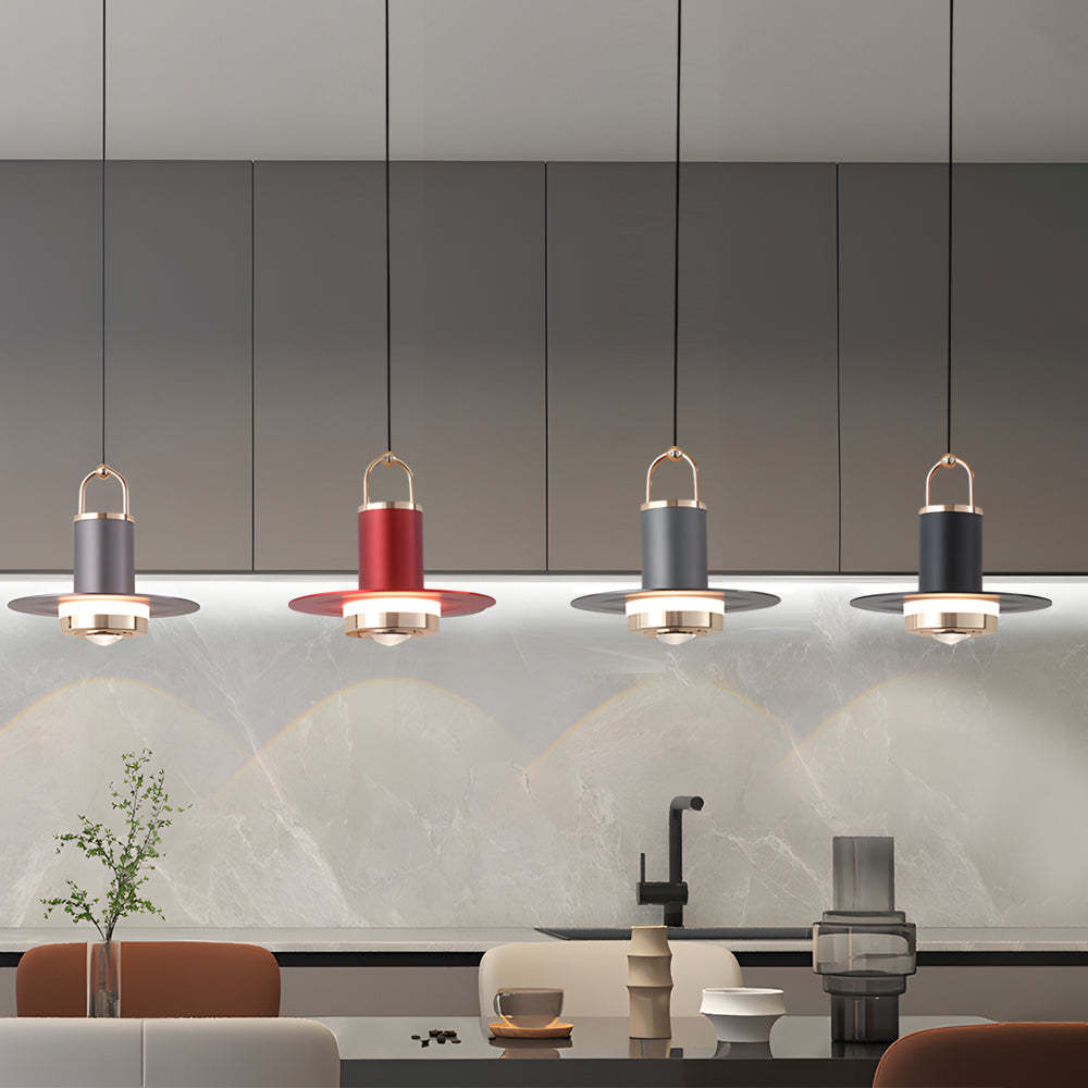 Small Simple Metal Glass LED Nordic Pendant Lamp