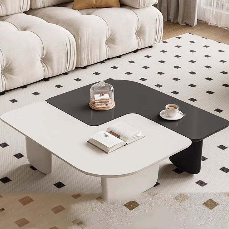 Minimalist Combinable Square Coffee Table — Single Table - Coffee Color