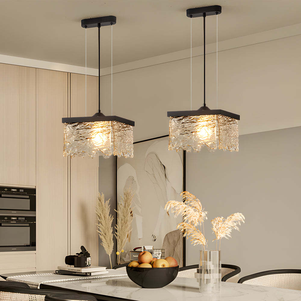 Glass Dimmable Dining Chandelier