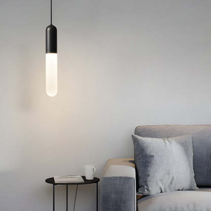Long Copper Acrylic 3-Step Dimming Modern Pendant Light