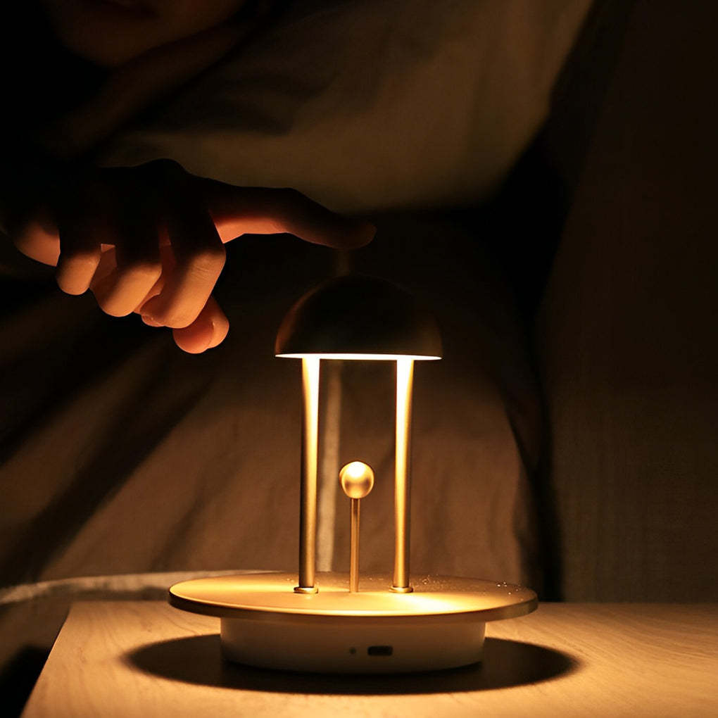 Nickel Jingle Table Lamp Touch Dimming Ambience-Lighom