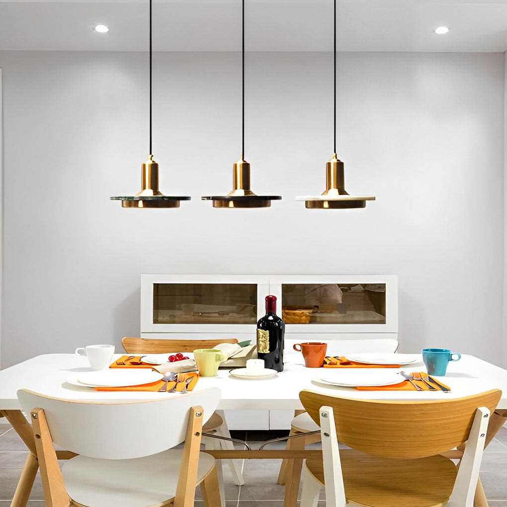 Round Flying Saucer Iron LED Modern Pendant