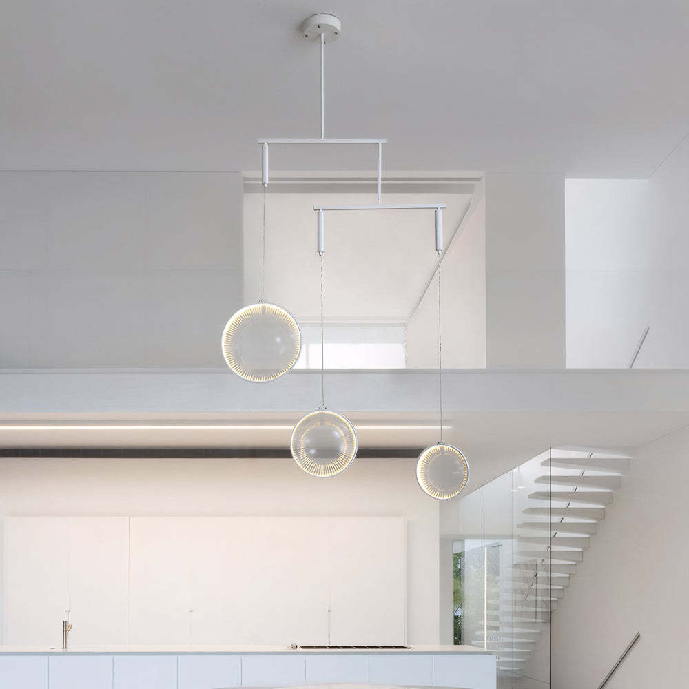 White Focus LED Chandelier