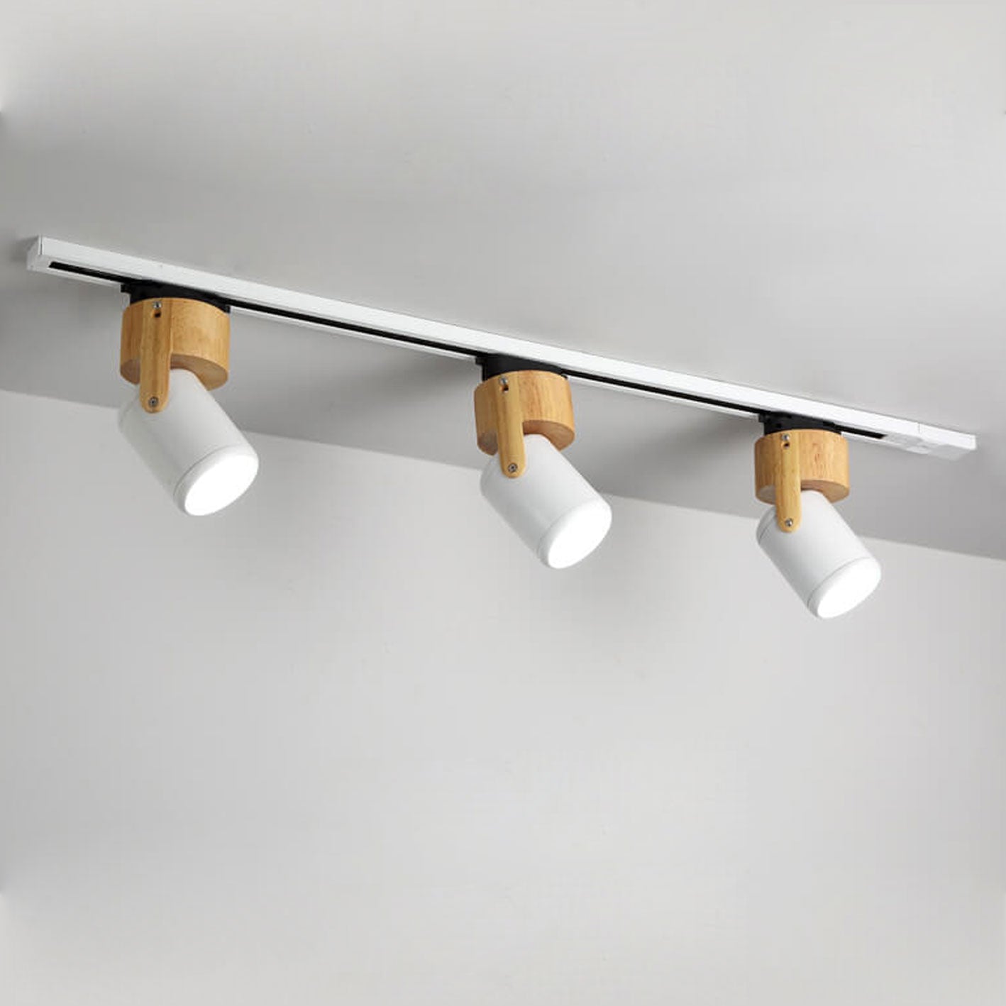 Nordic Minimalist Track Spotlight 1/3-Light Flush Mount
