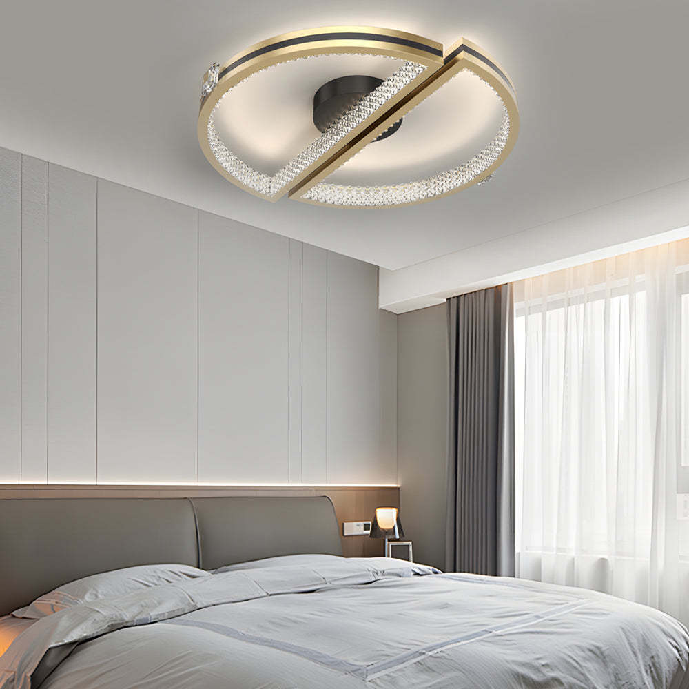 Semicircle Round Dimmable Modern LED Ceiling Light