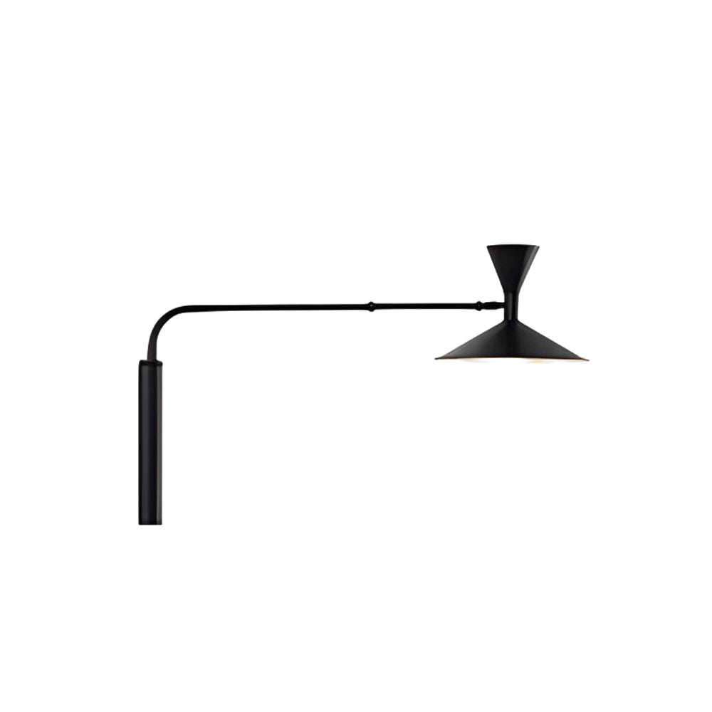 Marseille Swing Arm Wall Lamp Adjustable Long Metal Arm Trumpet Sconce-Lighom