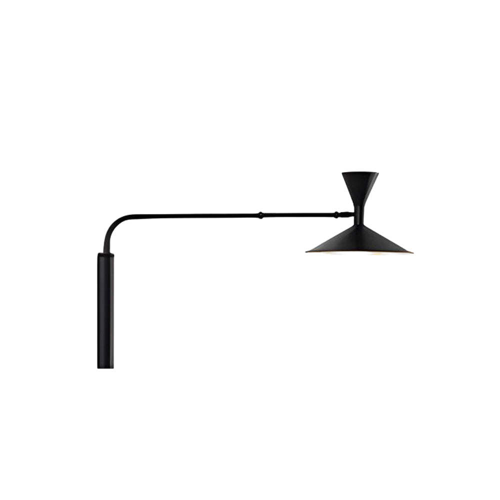 Marseille Swing Arm Wall Lamp Adjustable Long Metal Arm Trumpet Sconce-Lighom