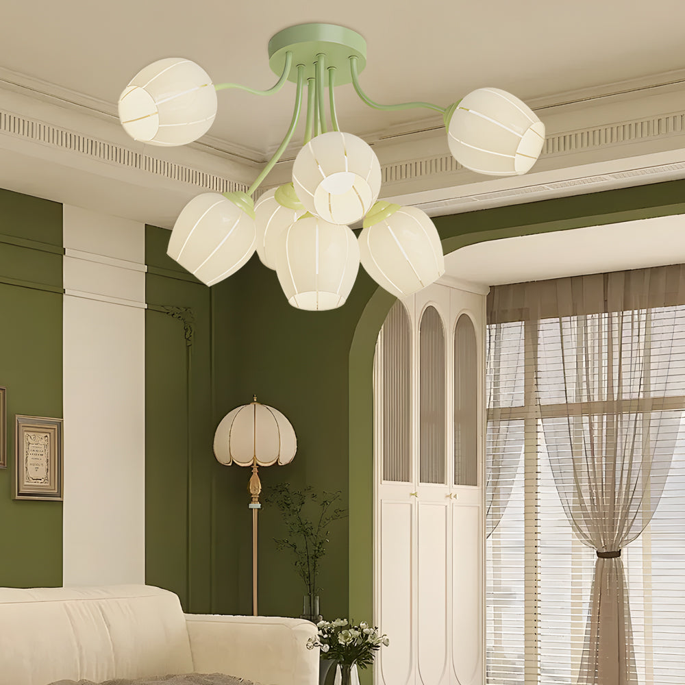 Flower Dimmable French Style Chandelier