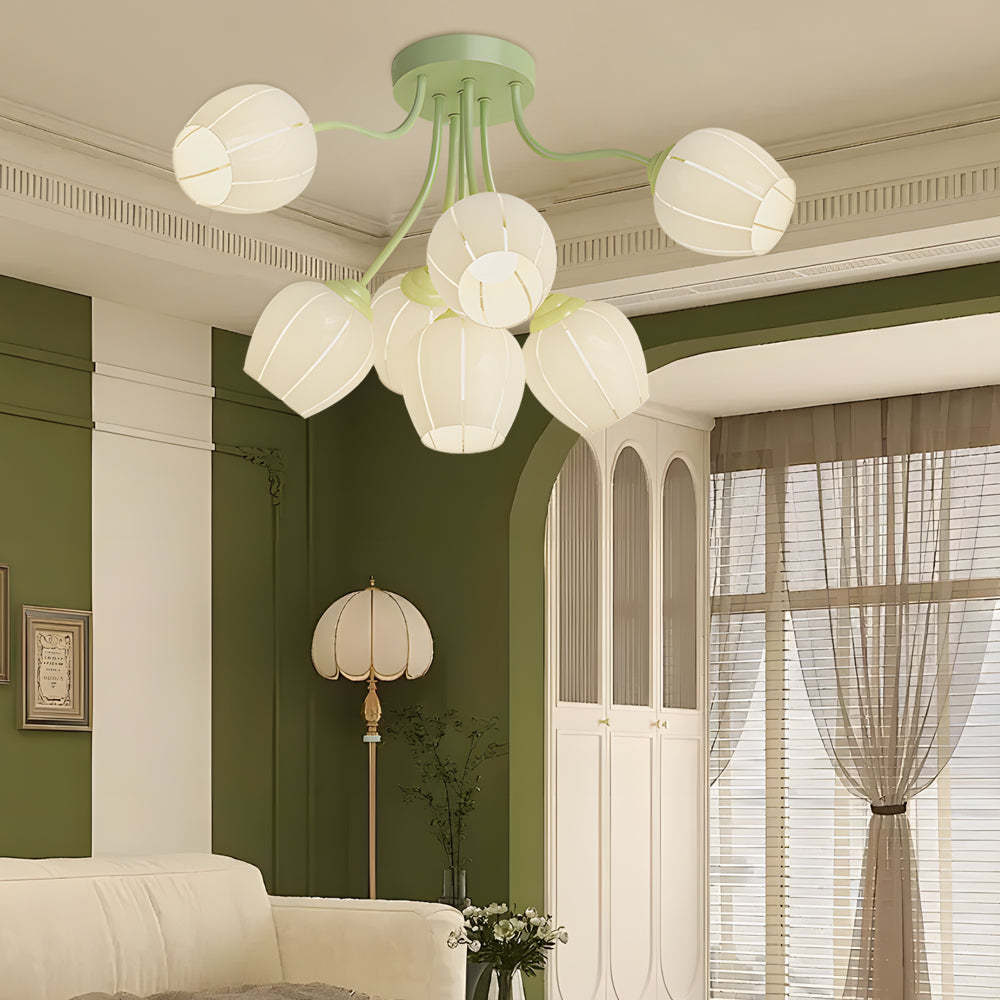 Flower Dimmable French Style Chandelier