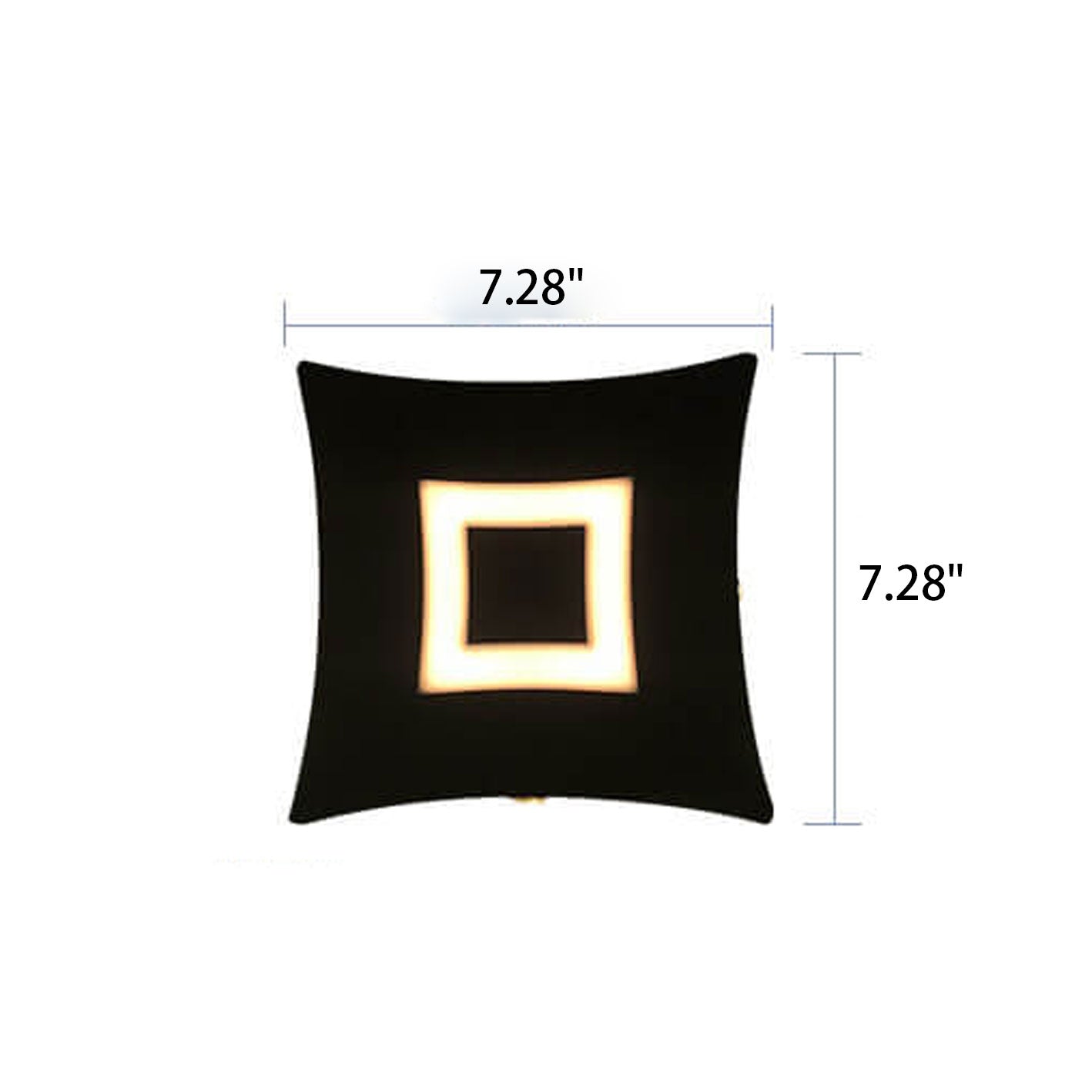 Modern Square Luminous LED Garden Wall Sconce