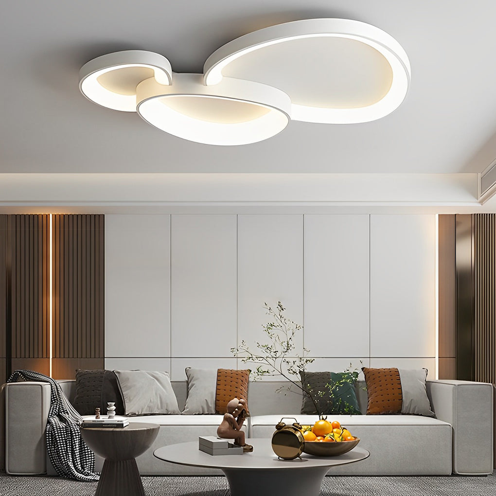 Geometric Line Dimmable LED Modern Ceiling Light