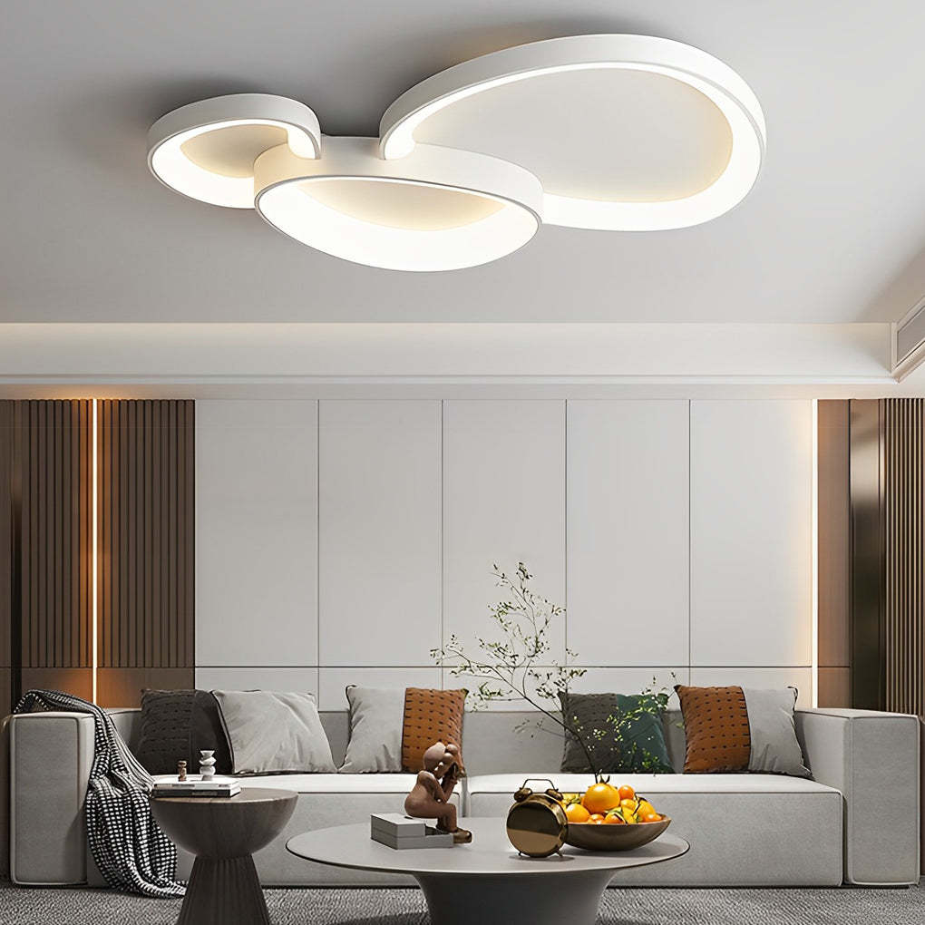 Geometric Line Dimmable LED Modern Ceiling Light
