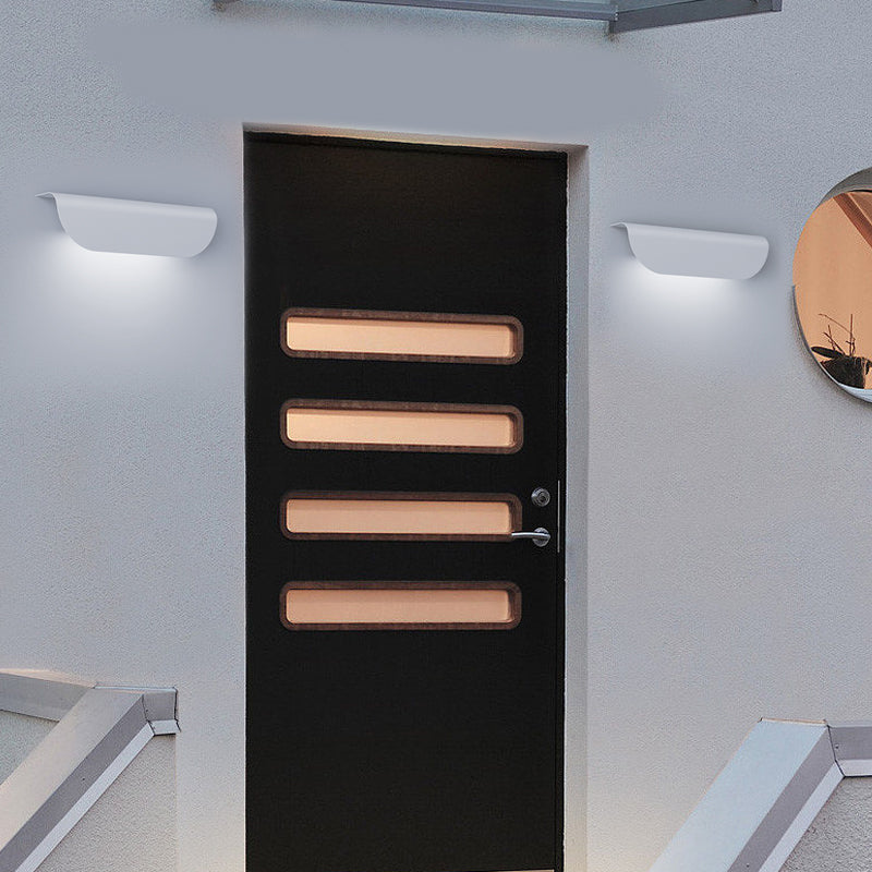 Modern rectangular wall sconces in aluminum — Cool White (6000K) / White