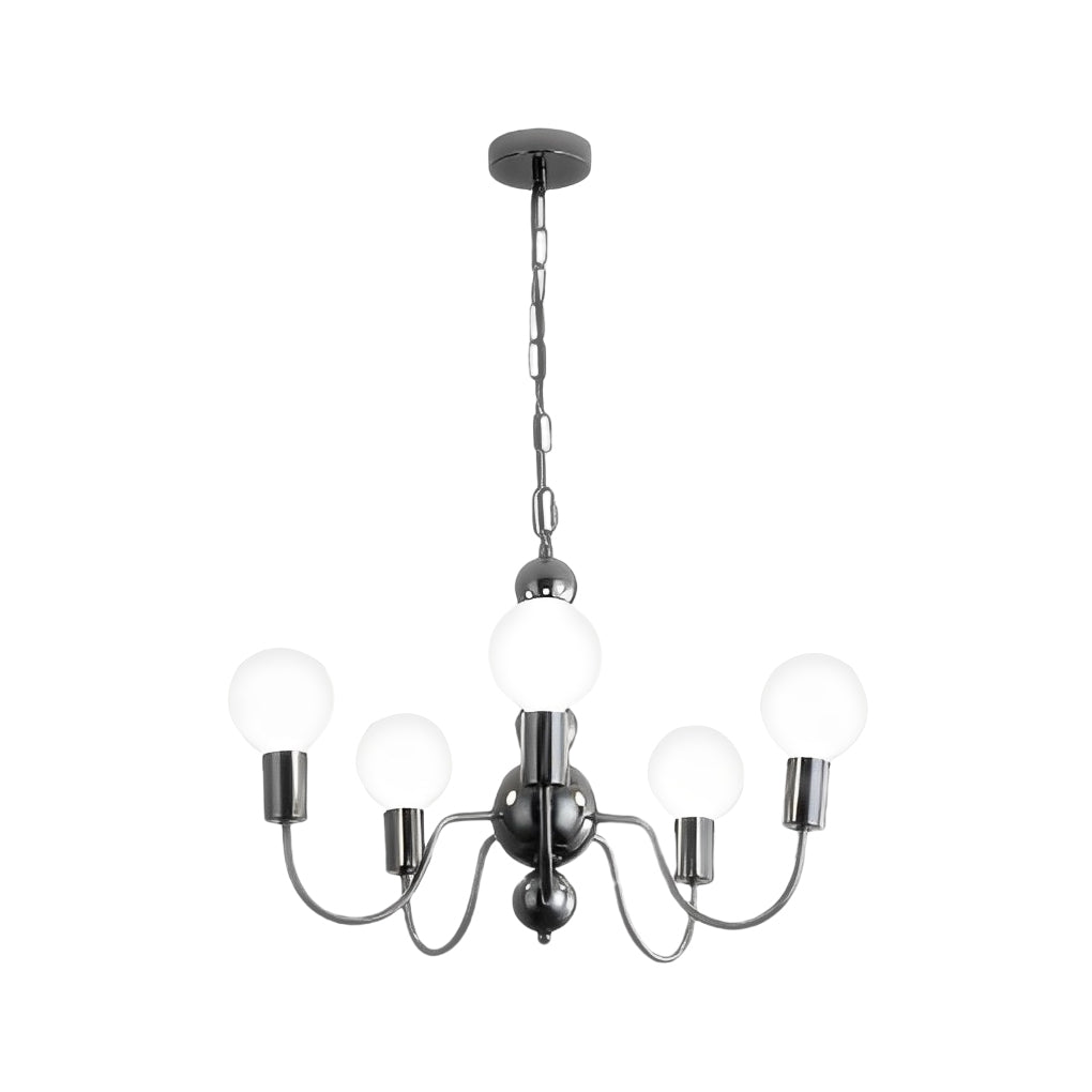 Iron Glass Ball Minimalist French Chandelier