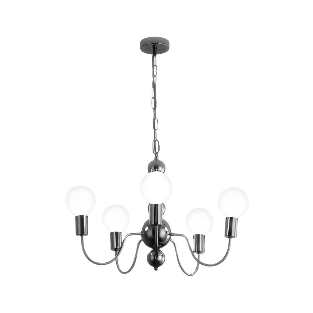 Iron Glass Ball Minimalist French Chandelier