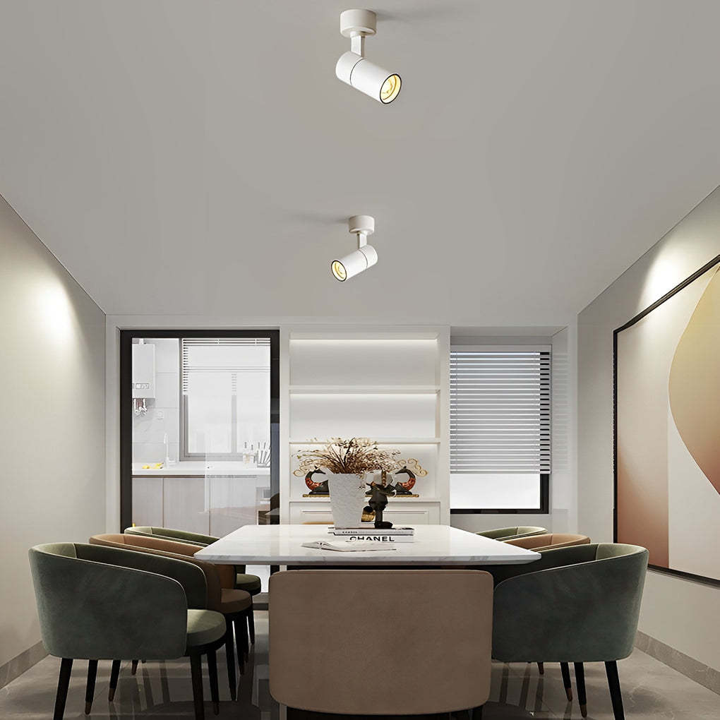 Up-Down Adjustable Round LED Ceiling Spotlight — White / Neutral White