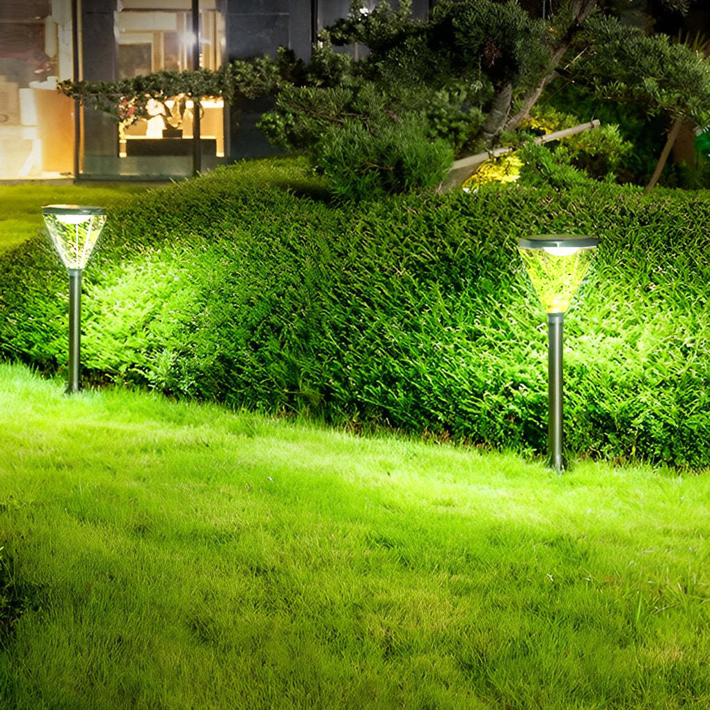 Adjustable Modern Black Solar LED Intelligent Lawn Lamp