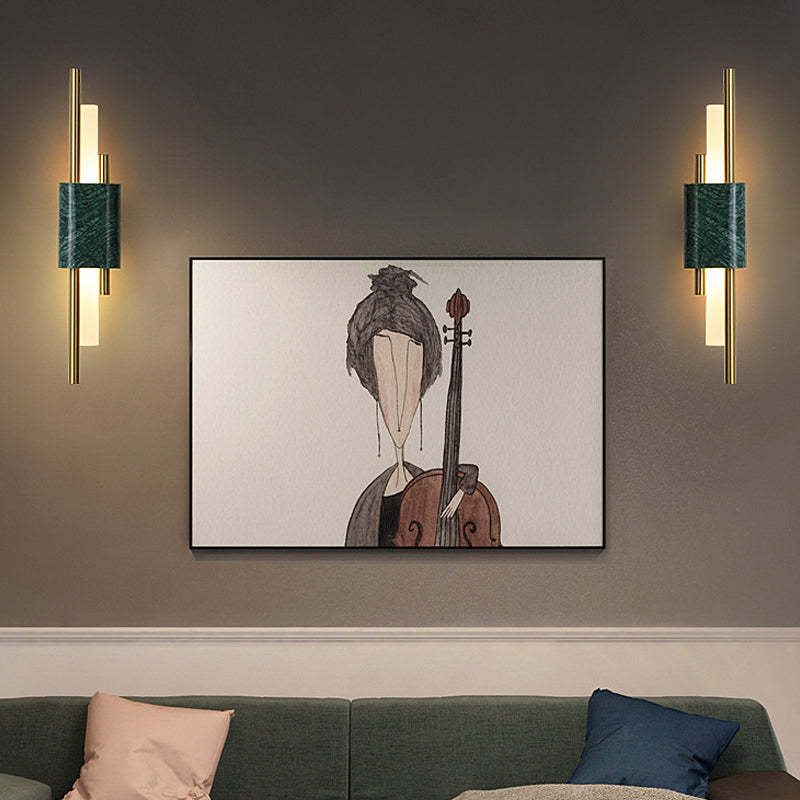 Strips Marbles Creative Luxury Postmodern LED Wall Lights Fixture Wall Lamp-Lighom