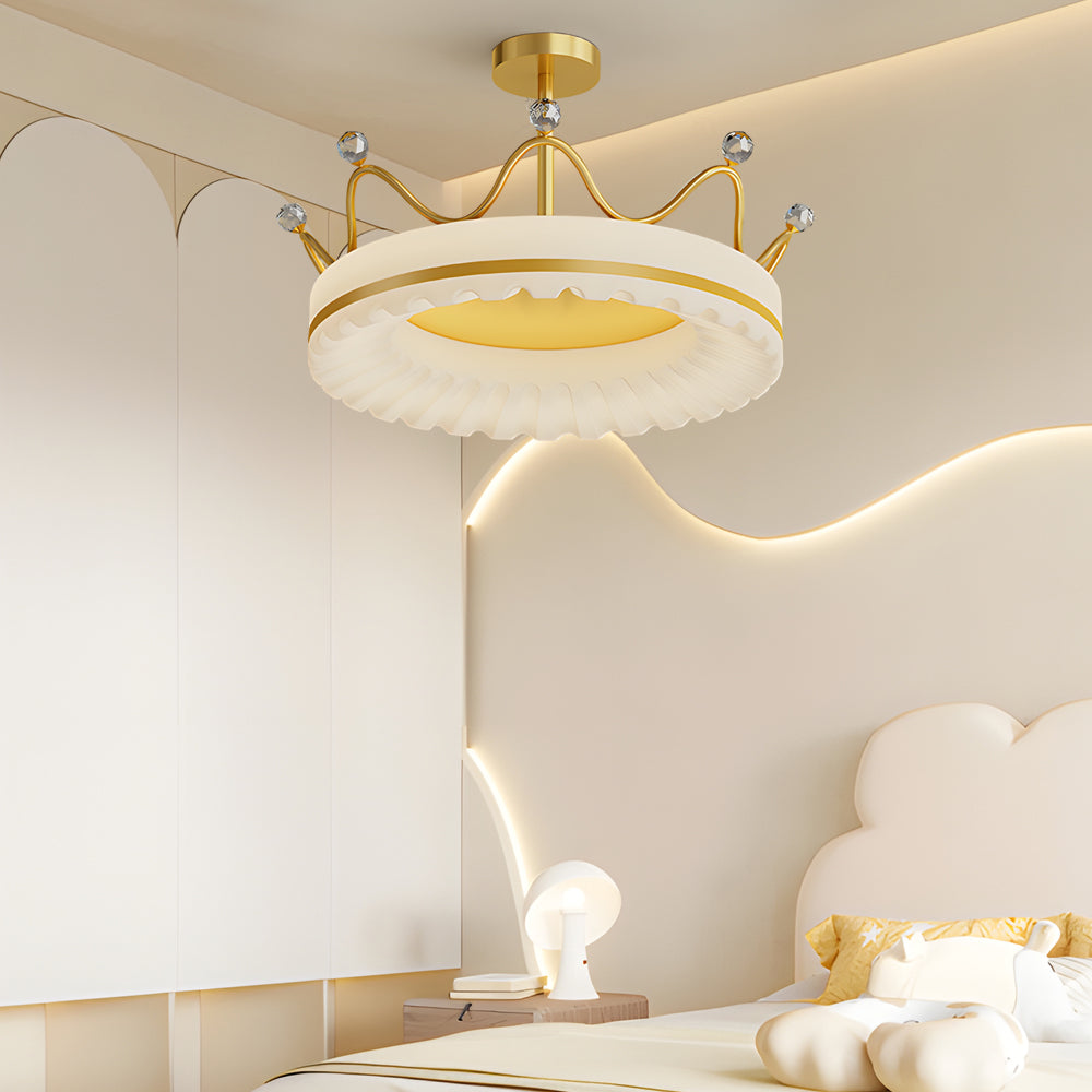 Crown Dimmable LED Modern Ceiling Light