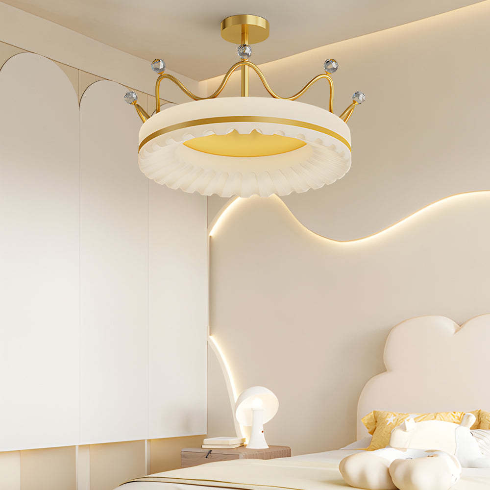 Crown Dimmable LED Modern Ceiling Light