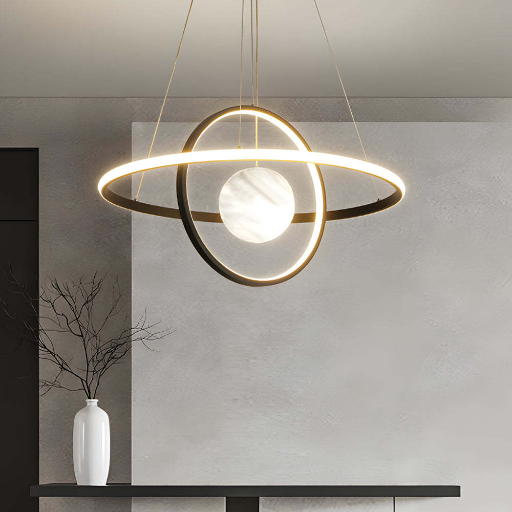 Circular Ring Planet Modern Dining Chandelier