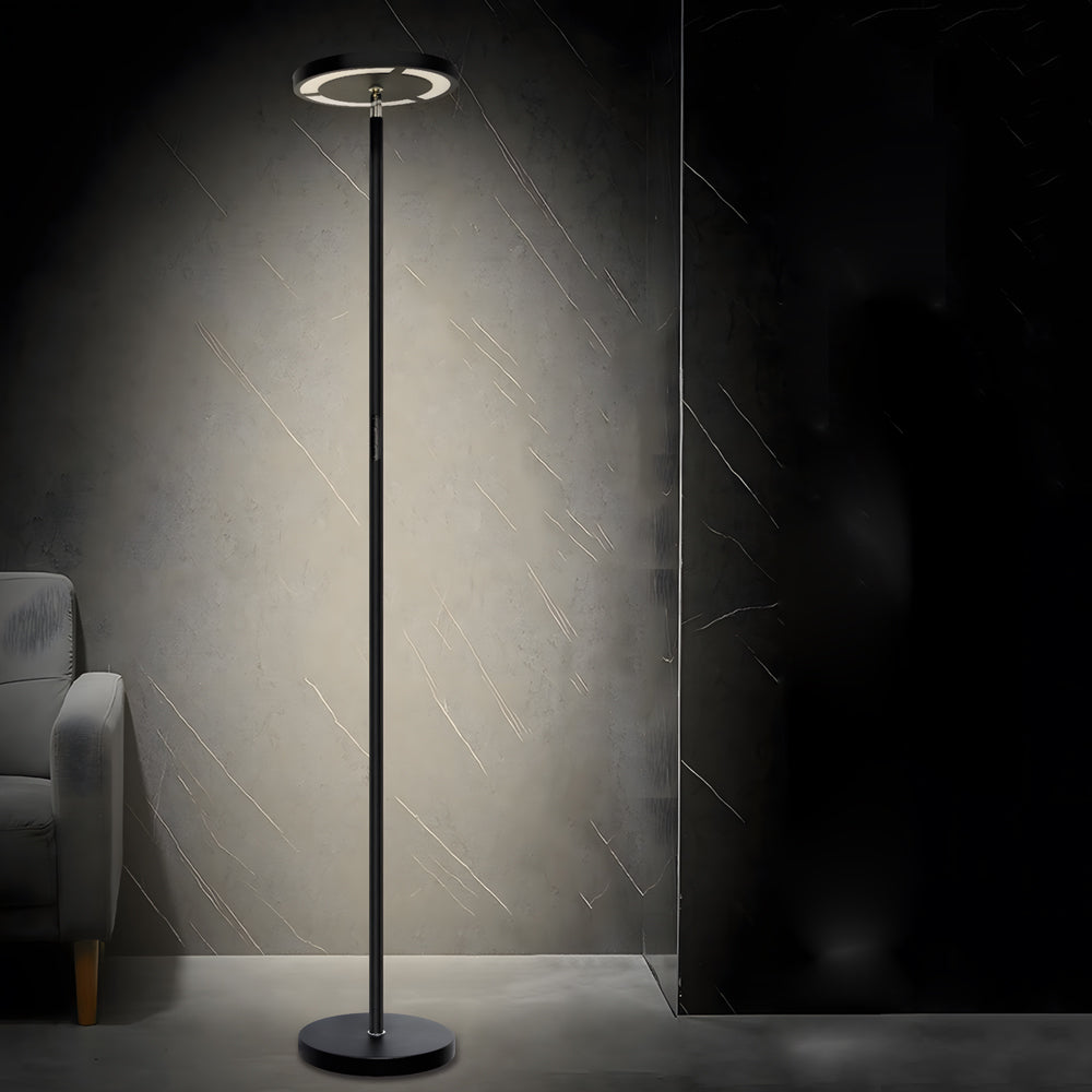 Modern rgb torchiere black floor lamps