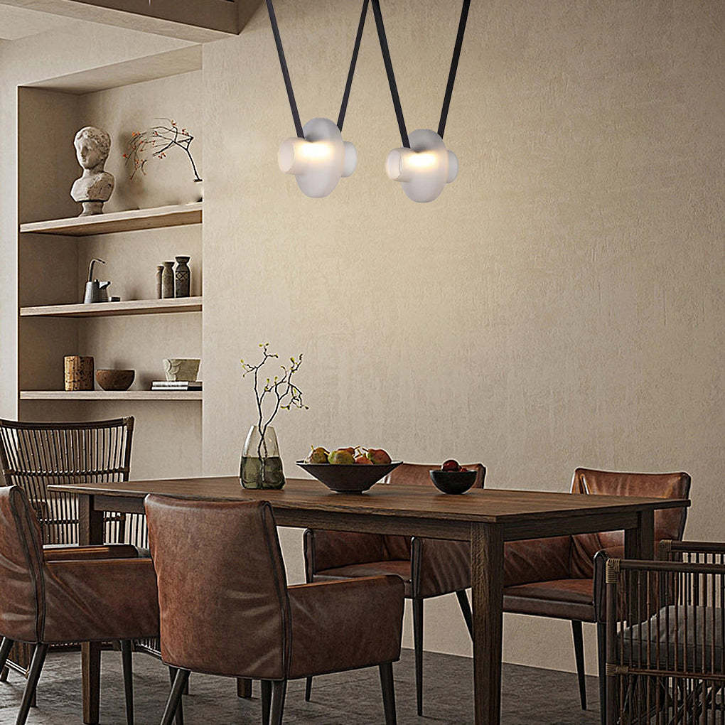 Glass Jar LED Modern Pendant