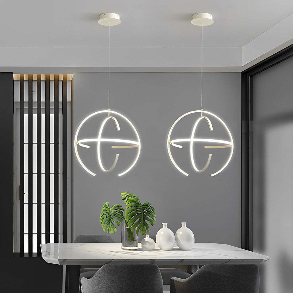 Adjustable Ring LED Nordic Kitchen Pendant